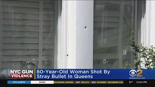 80-year-old woman shot by stray bullet