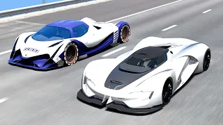 ASSETTO CORSE - SRT TOMAHOWK Vs DEVEL SIXTEEN | 20KM DRAG RACE