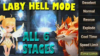 LABYRINTH HELL TEAMS - All 6 Stages - TIME MARKERS IN DESC : Summoners War