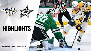 NHL Highlights | Predators @ Stars 03/07/2020