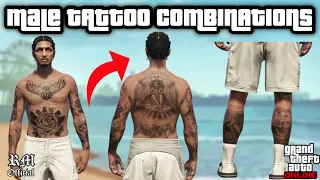 *UPDATED* My NEW Male Tattoo Combinations On GTA 5 Online | Tutorial (2024)