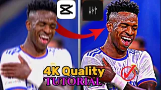 How to get 4K quality football edits in CapCut