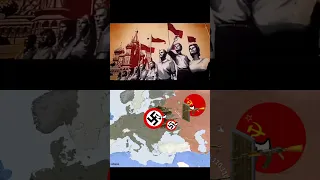 Nazi Germany vs Soviet union (territory europe battle ww2) #countryballs #sovietunion #ww2