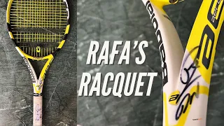 A closer look at Rafael Nadal's racquet