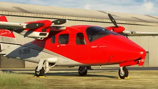 Flying from Little River to Boonville in the Tecnam P2006T in Microsoft Flight Simulator