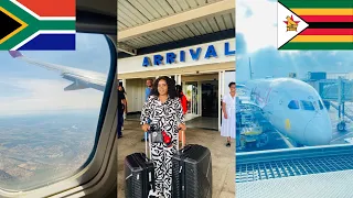 Travel / Fly with me to Harare Zimbabwe From South Africa Joburg (OR Tambo International Airport)