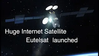 Ariane 5 rocket launches biggest Eutelsat satellite ever [space news]