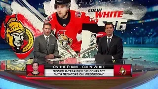 NHL Tonight:  Colin White on signing six-year deal with Senators  Aug 22,  2019