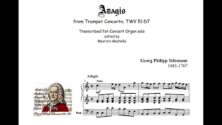 G.P. Telemann - Adagio TWV 51:D7  (Trascizione per Organo di M.Machella)