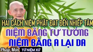 HAI CÁCH NIỆM PHẬT ĐẠT ĐẾN NHIẾP TÂM NIỆM BẰNG TƯ TƯỞNG VÀ NIỆM BẰNG A LẠI DA - HT THÍCH GIÁC KHANG