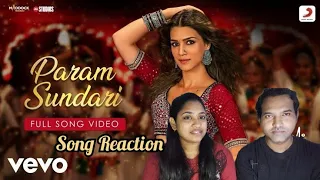 Param Sundari  Song Reaction | Mimi | Kriti Sanon| A. R. Rahman | Tamil Couple Reaction
