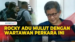 Momen Rocky Gerung Adu Mulut dengan Wartawan Gegara Perkara Ini