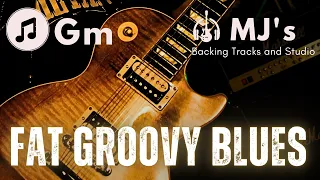 Fat Groovy Blues in G minor | Guitar Backing Track