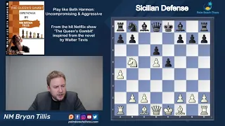 Queen's Gambit Beth Harmon vs Sveshnikov Sicilian