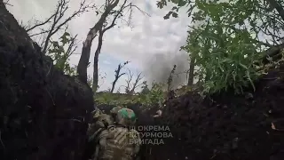 Ukrainian Soldier Fails A Grenade Throw, But A Quick Reaction Prevents Friendly Fire. Summer, 2023.