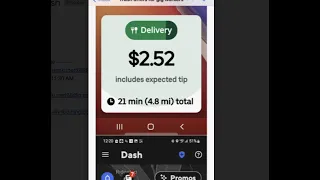 DASH is TRASH. EATS is TRASH $2.52 including tip for 21 minutes #DeleteDoordash #DeleteUberEATS