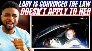 Brit Reacts To A LADY IS CONVINCED THE LAW DOESN’T APPLY TO HER!