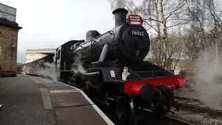 78022 at Keighley, at 4:01pm on Sunday 19th February 2023. Please subscribe to my channel.