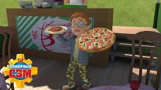 Норман делает пиццу! | Пожарный Сэм | Лучшие пожарные | Мультфильмы