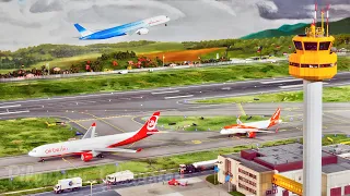 Model Airport Diorama - The World of Aviation with Moving Planes and Aircraft at Miniatur Wunderland