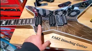 I bought a FAKE Dimebag Darrell guitar. Here are my first thoughts on it.