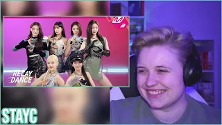 REACTION to STAYC - RUN2U & KISSING YOU (SNSD) RELAY DANCES