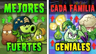 LA MEJOR PLANTA de CADA FAMILIA de PvZ 2