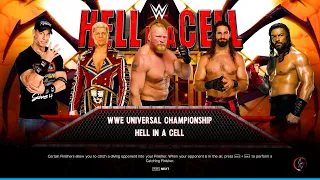 WWE 2K23 - Roman vs Brock vs Jhon Cena vs Seth vs Cody | Hell in a Cell Championship Match [4K]