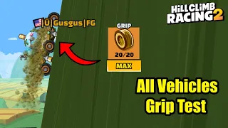 All Vehicles Grip Test 🔥 Which Car Can Climb The Highest? 🔥 Hill Climb Racing 2 Gameplay