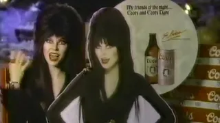 Elvira Coors Beer Happy Halloween Ad (1987)