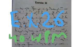 exercise 26// pitman shorthand// 40 wpm