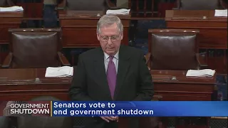 Senators Reach Agreement To End Government Shutdown