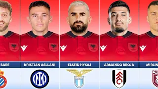 ALBANIA SQUAD EURO 2024✅ || UEAF EURO FOOTBALL PLAYERS - 2024 || #comparison #footballer #uefa #data