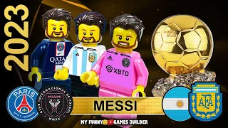 Lionel Messi wins Ballon D'or 2023 • Top 10 players by France Football in Lego Football