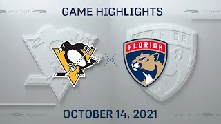 NHL Highlights | Penguins vs. Panthers - Oct. 14, 2021