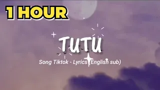 (1 HOUR) TUTU - ALMA ZARZA COVER TikTok - Aesthetic Lyrics