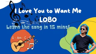 BASIC SONG GUITAR CHORDS TUTORIAL - I'd Love You To Want Me [LOBO]