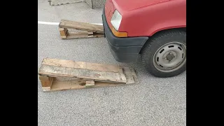 Rampa za vozila od starih paleta (car ramp from old pallets)
