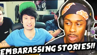 THESE STORIES WERE WILD!! AMERICAN REACTS TO PEINLICHE SCHUL STORIES feat.  ApeCrime - Julien Bam