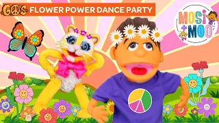 60s Flower Power Dance Party for Kids | Fun, Educational, Action Video for Preschool and Primary