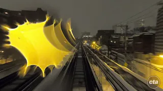 CTA's Ride the Rails: Winter Storm - Brown Line Time-lapse (2021)