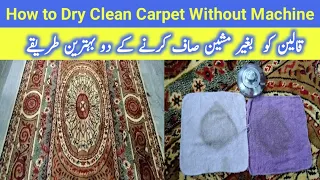 How to Dry Clean Carpet at Home || Carpet Cleaning Tips || Daily Routine Vlogs || UR Alizaid