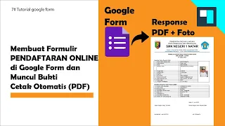 Membuat Formulir Pendaftaran Online di Google Form dan Muncul Bukti Cetak Otomatis (pdf)