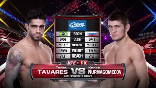 khabib nurmagomedov vs thiago tavares