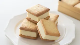 白い生チョコクッキーサンドの作り方 White Chocolate Ganache With Butter Cookie｜HidaMari Cooking