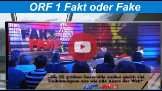 Im ORF 1 Fakt oder Fake 15 größten Seeschiffe....