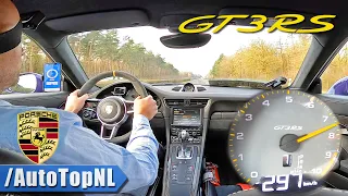 PORSCHE 911 GT3 RS *300KMH* on AUTOBAHN [NO SPEED LIMIT] by AutoTopNL