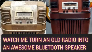 TURNING AN OLD RADIO INTO A COOL BLUETOOTH SPEAKER