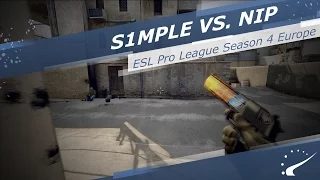 s1mple vs. NiP - ESL Pro League Season 4 - Europe