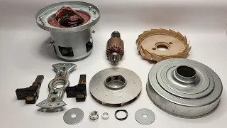 How to disassemble a vacuum cleaner motor Repair electric motor Fix engine